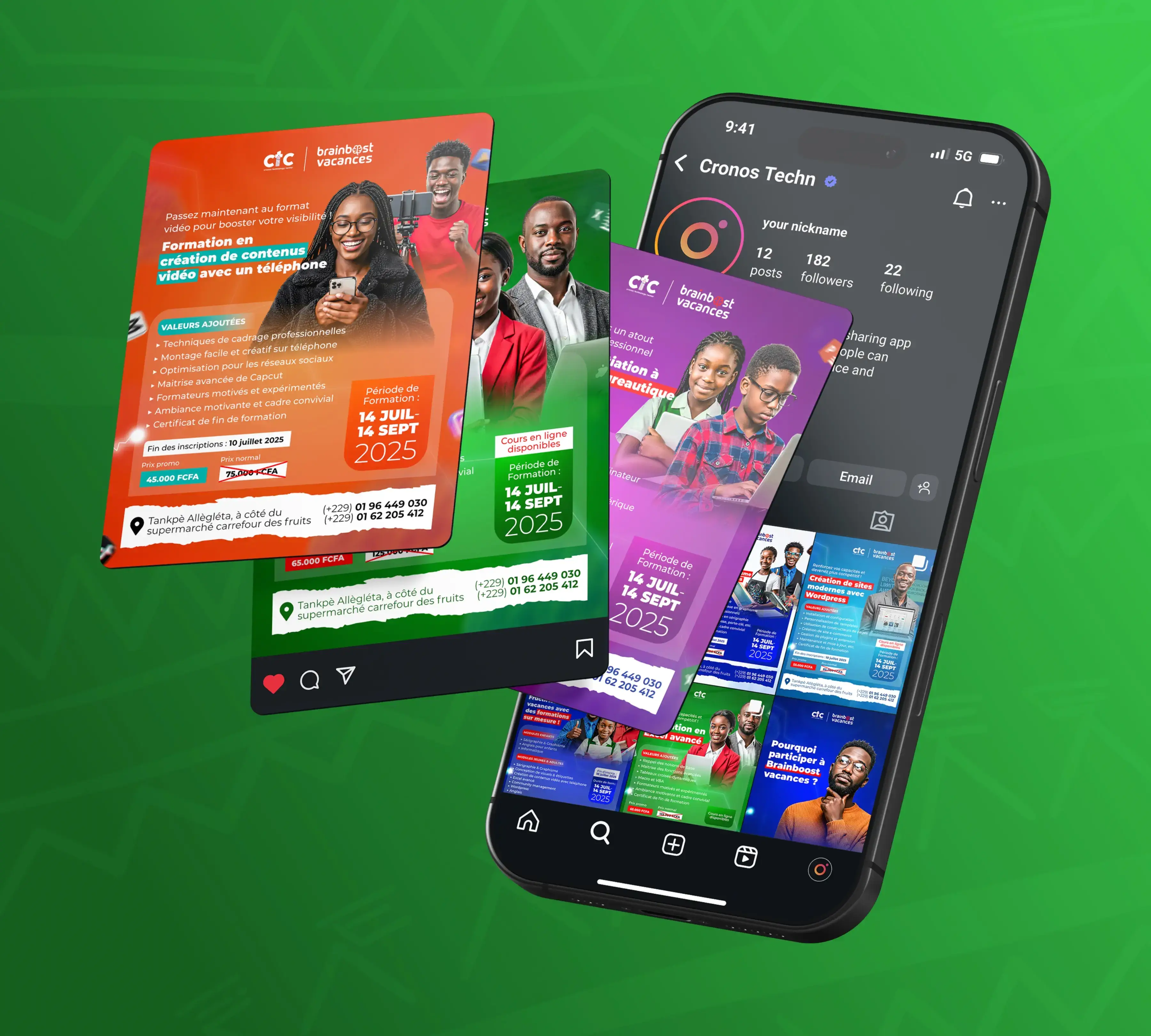 Campagne digitale pour la formation Brainboost