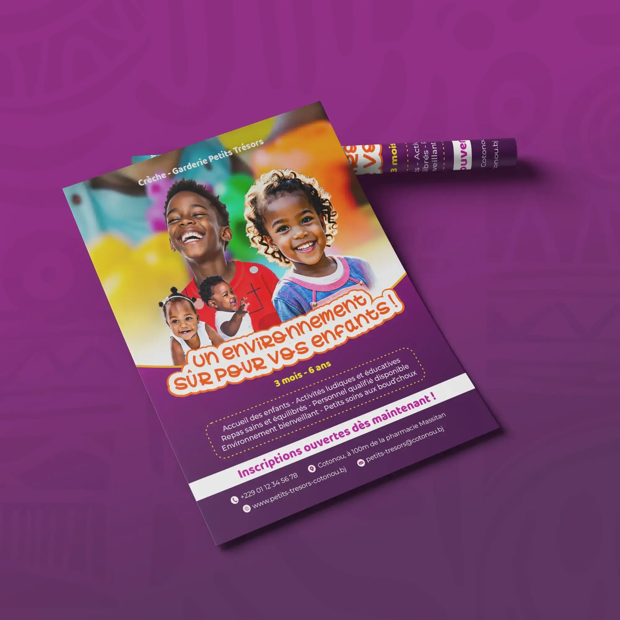 Flyer de lancement crèche